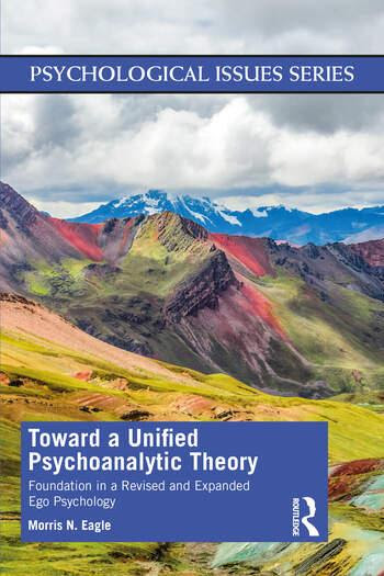 Book cover of Toward a Unified Psychoanalytic Theory with mountains in the background.